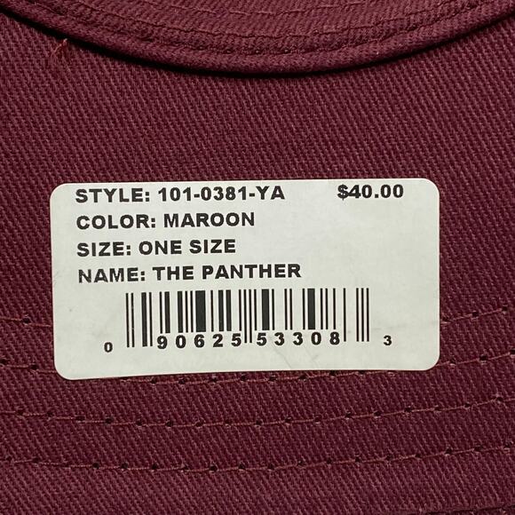 Goorin Bros The Farm Panther Trucker Snapback Hat Cap Maroon New - Picture 6 of 7